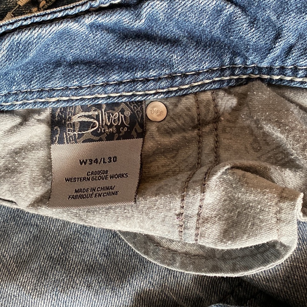 Silver Jeans Co Suki size W34/L30 - Picture 6 of 8